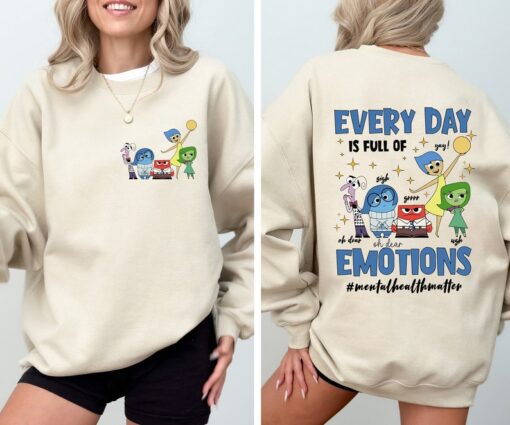 Inside Out It's Okay To Feel All The Feels Sweatshirt