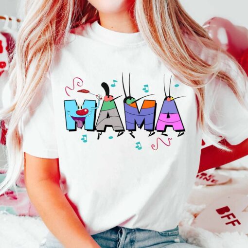 Oggyy And The Cockroaches Mama Shirt, Disnyye Mama Shirt, Mama Shirt