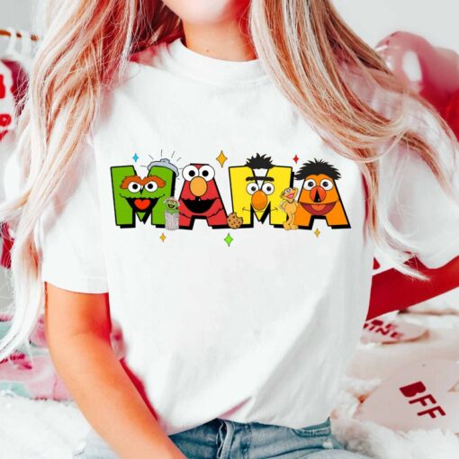 Seesame Street Mama Shirt, Disnyye Mama Shirt, Mama Shirt