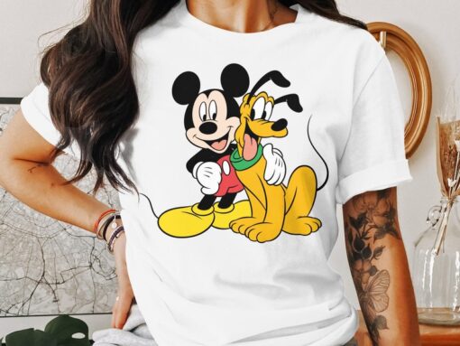 Disney Shirt, Mickey and Friends Minnie Donald Daisy Goofy Pluto Shirt