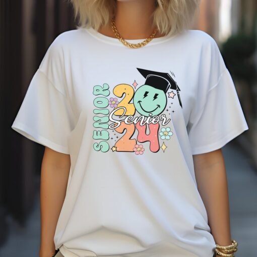 Senior 2024 Shirt, Class of 2024 Shirt, Retro Senior Hoodie