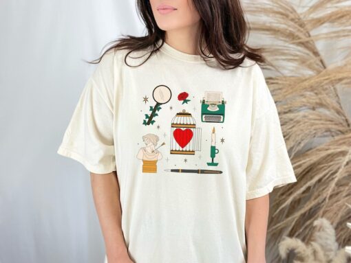 Tortured Poet Tattoo Flash Inspired Tee Shirt