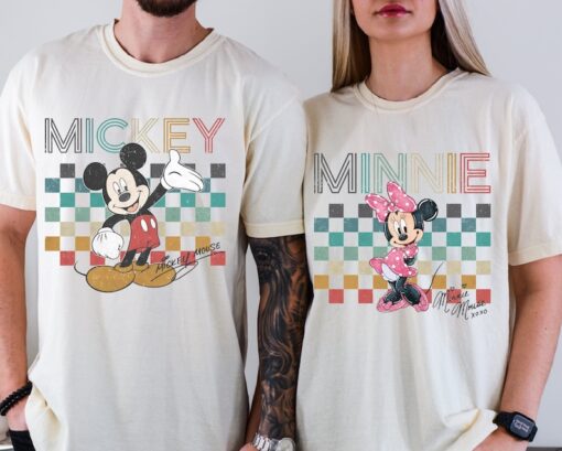 Vintage Mickey Minnie Shirt, Mickey Mouse Shirt, Retro Minnie Shirt