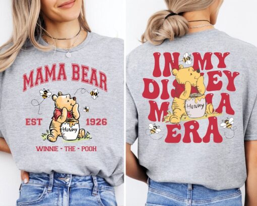 In My Disney Mama Era Shirt, Mama Pooh Bear T-Shirt, Disney Mama Tee