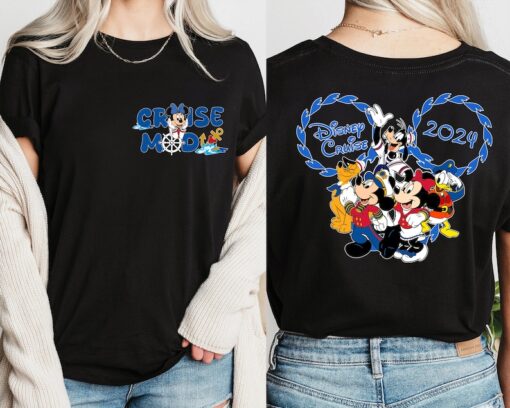 Mickey And Minnie Cruise Mode Shirt, Couples Disney Cruisin' Shirt