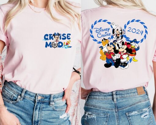 Mickey And Minnie Cruise Mode Shirt, Couples Disney Cruisin' Shirt