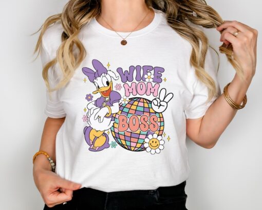 Disney Daisy Wife Mom Boss Shirt, Wife Mom Boss Shirt, Daisy Mom Shirt