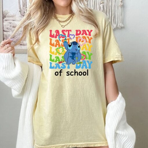 Comfort Colors® Stitch Last Day Of School Shirt, Cute Stitch Shirt