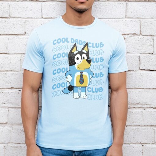 Blue Cool Dads Club T-Shirt, Blue Father's Day Shirt