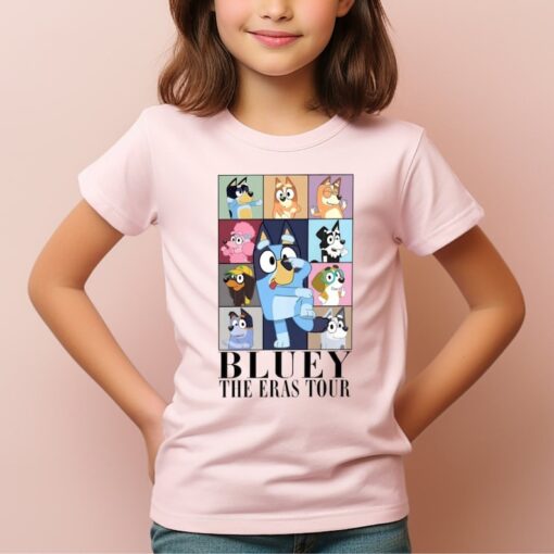 Bluey The Eras Tour Tee shirt, Bluey and Bingo Kids Show