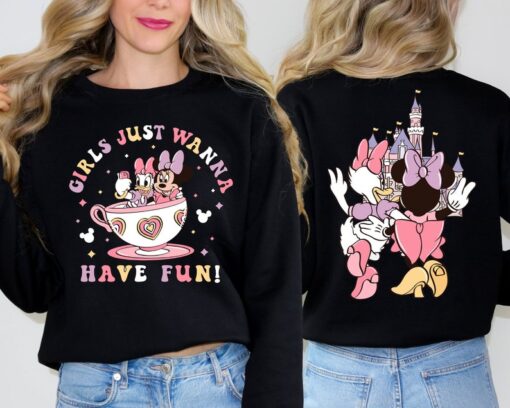 Girls Just Wanna Have Fun Shirt, Disney Minnie Daisy Summer Tee