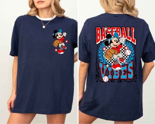 Disney Mickey Mouse Baseball Shirt, Disney Baseball Tee