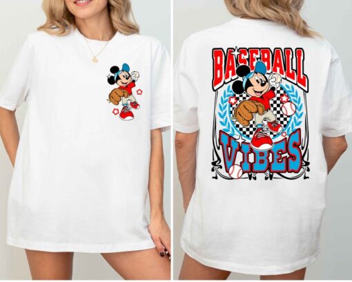 Disney Mickey Mouse Baseball Shirt, Disney Baseball Tee