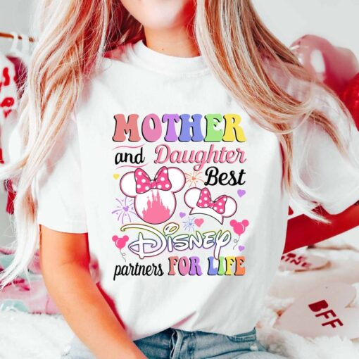 Mother And Daughter Best Disney Partners For Life Shirt