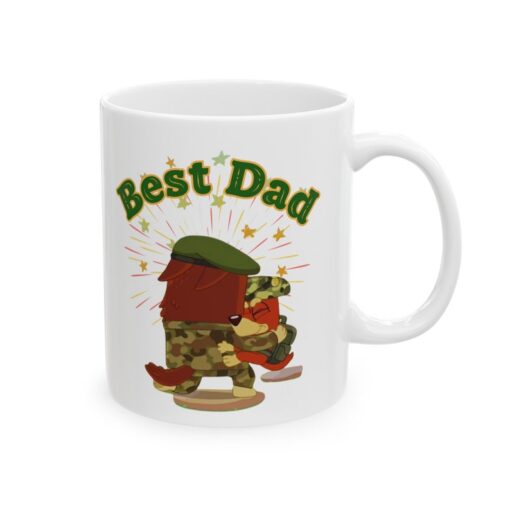 Bluey Best Dad Rusty Military Family fathers day Mug