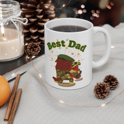 Bluey Best Dad Rusty Military Family fathers day Mug