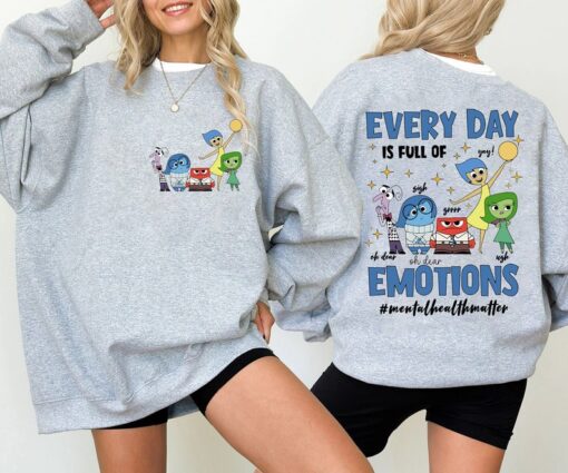 Inside Out It's Okay To Feel All The Feels Sweatshirt