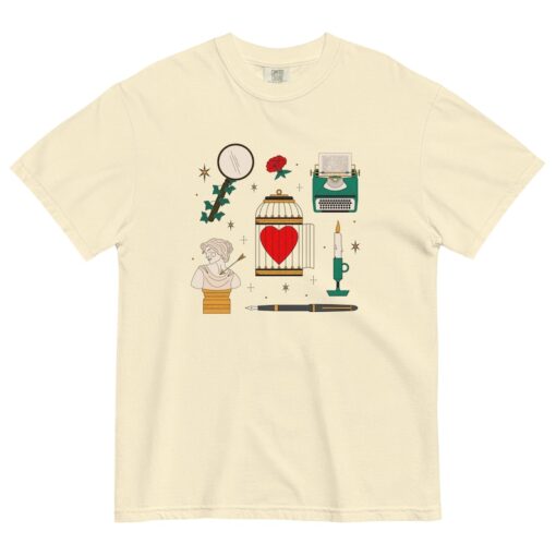 Tortured Poet Tattoo Flash Inspired Tee Shirt