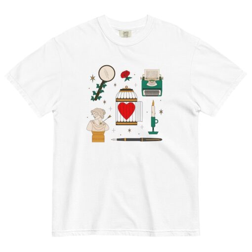 Tortured Poet Tattoo Flash Inspired Tee Shirt