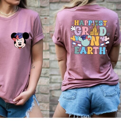 Comfort Colors® Minnie Graduation Shirt, Happiest Grad Shirt