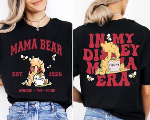 In My Disney Mama Era Shirt, Mama Pooh Bear T-Shirt, Disney Mama Tee