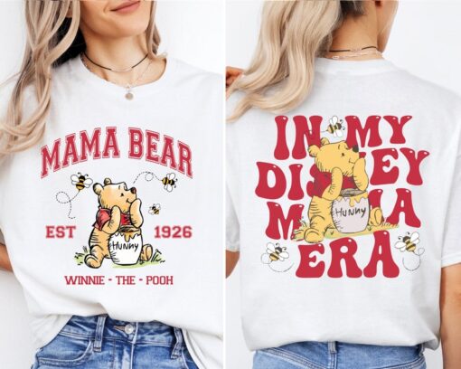 In My Disney Mama Era Shirt, Mama Pooh Bear T-Shirt, Disney Mama Tee