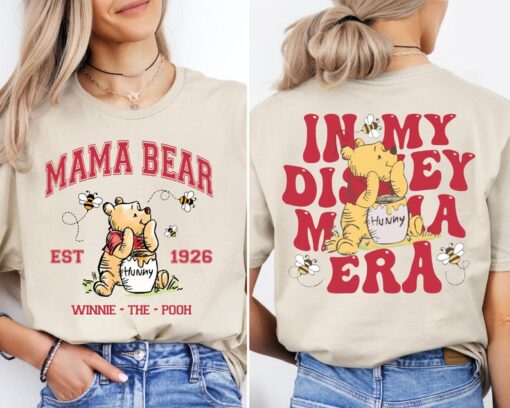 In My Disney Mama Era Shirt, Mama Pooh Bear T-Shirt, Disney Mama Tee