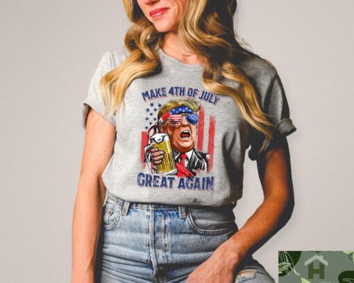 Make 4th Of July Great Again, Women 4th of July Shirt