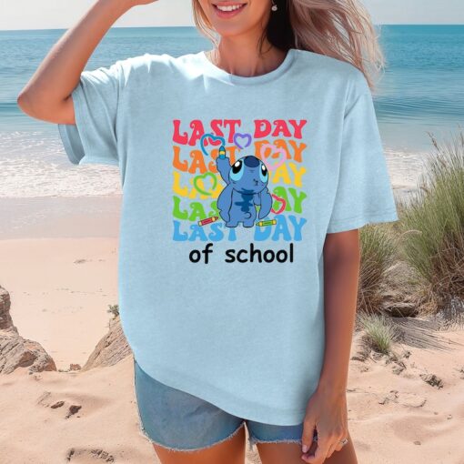 Comfort Colors® Stitch Last Day Of School Shirt, Cute Stitch Shirt