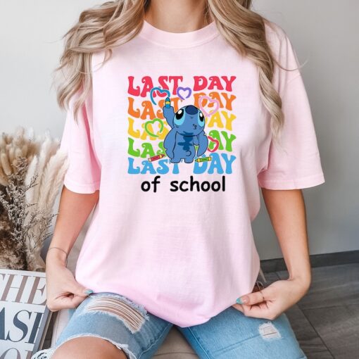 Comfort Colors® Stitch Last Day Of School Shirt, Cute Stitch Shirt