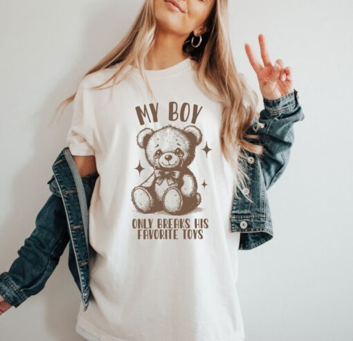 My Boy Only Breaks His Favorite Toys Shirt, Vintage Womens Shirt