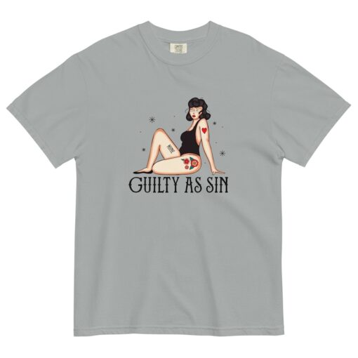 Guilty As Sin Tee Shirt, Comfort Colors Graphic Tee