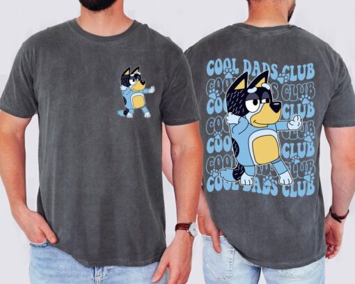 Bluey Cool Dads Club Two Sides Shirt, Bluey Family Matching Shirt