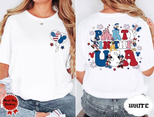 Disney 4th of July shirt, Disney Party, Disney Patriotic Shirt