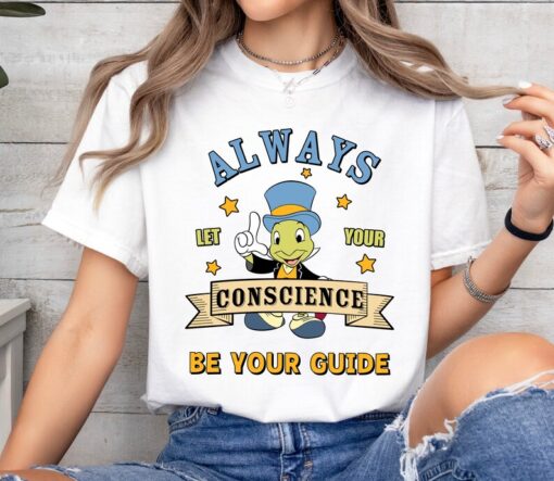 Retro Jiminy Cricket Always Let Your Conscience Be Your Guide Shirt