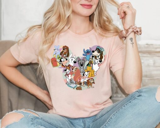 Disney Dogs Shirt, Disney Goofy Pluto Bolt Dug Shirt, Dog Lover Shirt