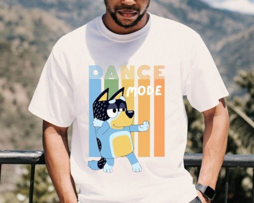 Bluey Dad Shirt, Bandit Heeler Dance Mode Shirt