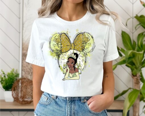 Tiana Disney Shirt, Tiana Watercolor T-shirt, Tiana Princess Shirt