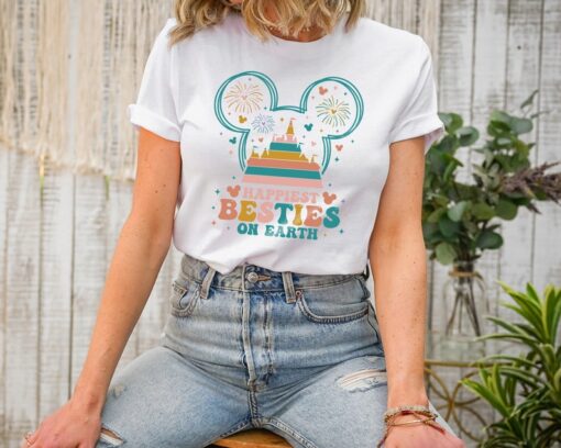 Happiest Besties On Earth Shirt, Theme Park Shirt , Mouse Shirt Trip