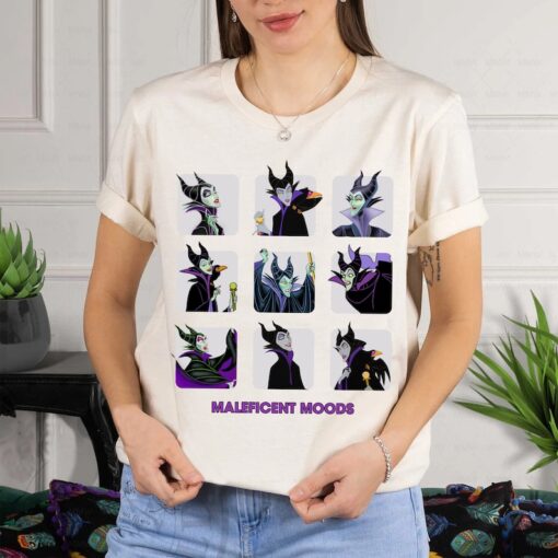 Disney Maleficent Moods Funny Horror Disney Family Matching Tee