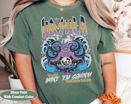 Disney Villains The Little Mermaid Ursula World Tour Band Retro Shirt