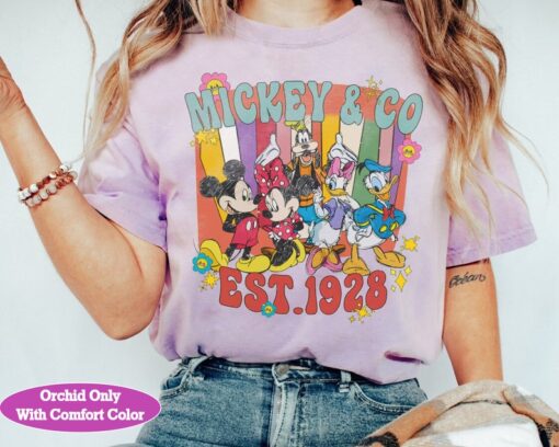 Retro Disney Mickey & Co Est 1928 Mickey And Friends Shirt