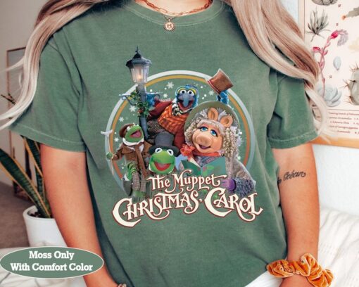 Retro 90s The Muppet Christmas Carol Characters Group Shirt