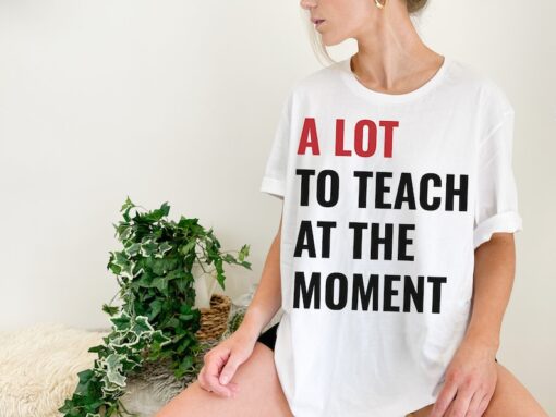 Trendy Teacher Shirt Swift Concert New Teach Back to School Funny Cute