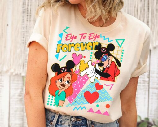 Retro 90S Max And Roxanne Eye To Eye Forever Shirt A Goofy Movie T-shi