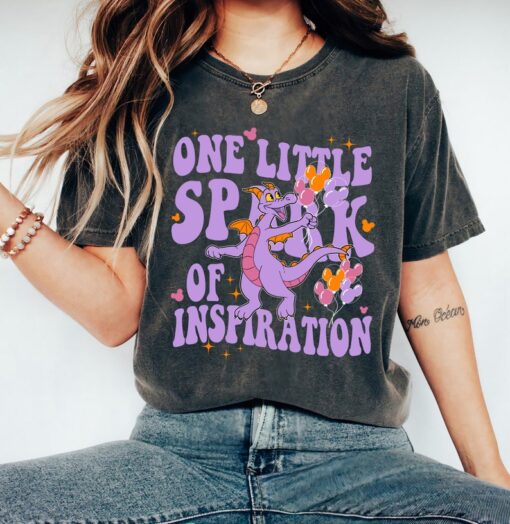 Disney Figment Est 1983 One Little Spark Shirt, Figmet Epcot Shirt