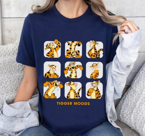 Disney Tigger Moods Cute Face Winnie The Pooh Shirt