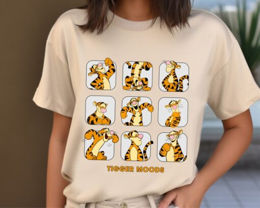 Disney Tigger Moods Cute Face Winnie The Pooh Shirt