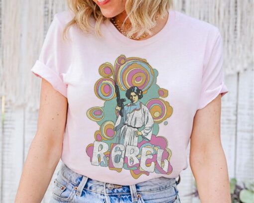 Star Wars Princess Leia Retro Rebel T-Shirt, Princess Leia Shirt