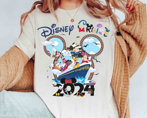 Cute Disney Cruise Line Mickey and Friends T-shirt